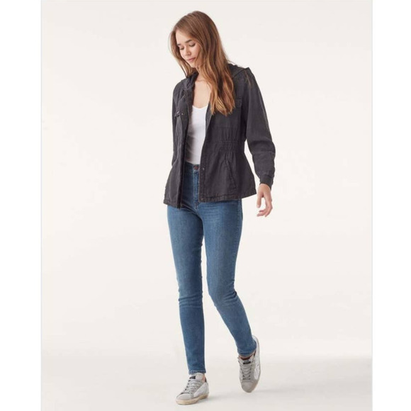 SPLENDID Alton Anorak gray military jacket linen blend - Picture 12 of 12